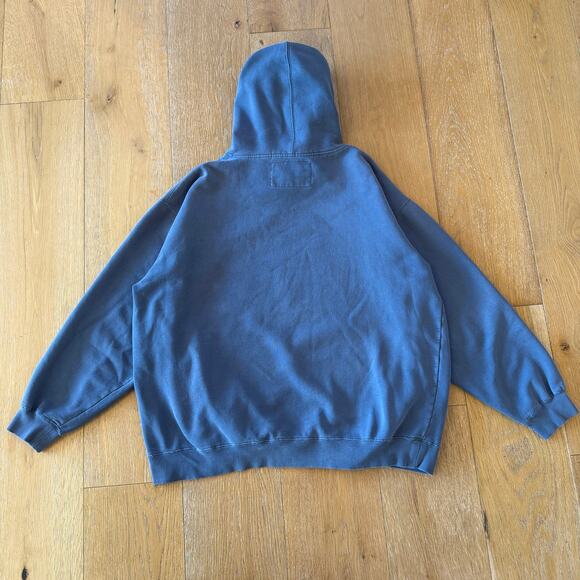 Vintage Thor Y2K Skater Hoodie – Striped Hood – Size L – Heavyweight - Picture 4 of 6